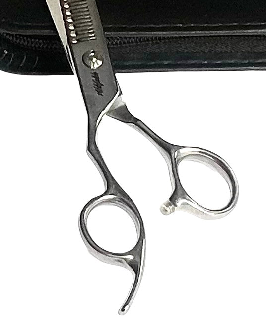 Abbfabb Grooming Scissors LEFT HANDED 7” 24 Double Tooth Texturising Grooming Scissor