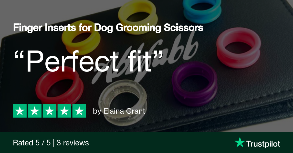 Finger Inserts for Dog Grooming Scissors