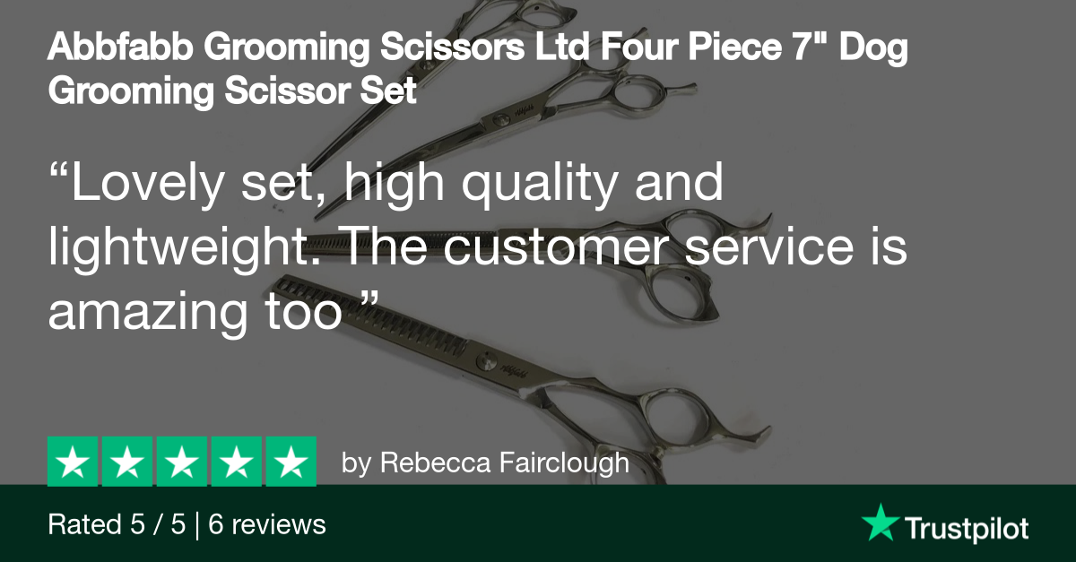 grooming scissor set-scissors for dog grooming-grooming shear set-set of shears for grooming dogs-scissors for pets-pet owner scissors-dog owner scissors-Abbfabb